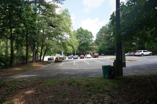 Parking lot at Warren St community center.