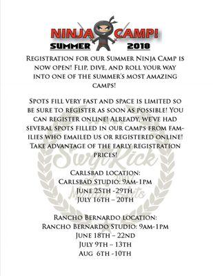 Ninja Camp 2018!