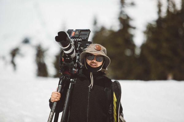 Findlay Hats snowboard shoot on Mt. Hood.