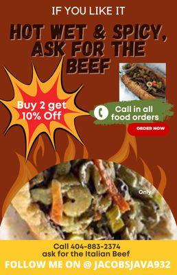 Try the Italian Beef