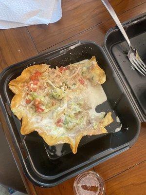 A soggy gross "taco salad"