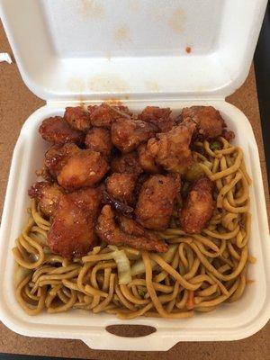 Jalapeño chicken (double noodles side)