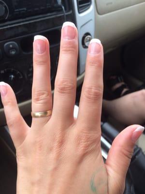 My gel French Manicure done by Betty.