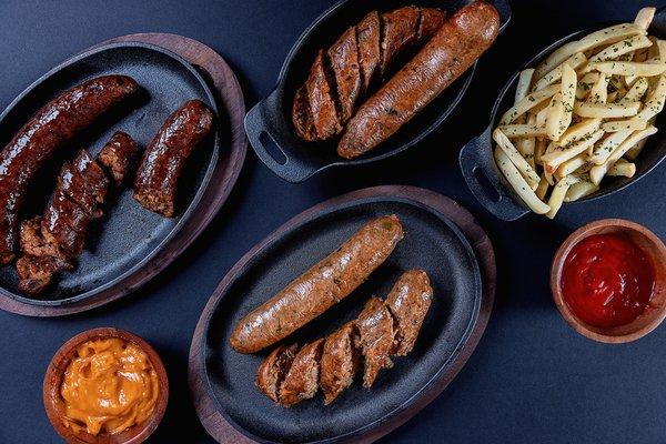 SMOKED MILD OR ORIGINAL BOUDIN LINK WITH TRUFFLE FRIES