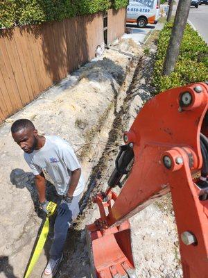 FPL OVER HEAD TO UNDERGROUND WIRING.