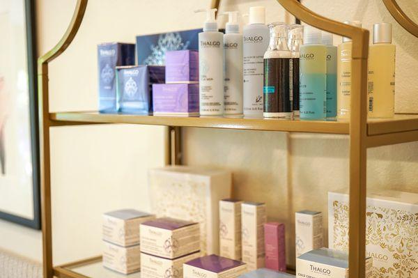 Spa Jolie offers select product for skin care, body and home. Our lines include: Thalgo, Archipelago Botanicals, OPI, Essie, and CND.