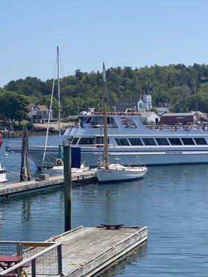 Boothbay Harbor, Maine - the boat in the background was our puffin tour boat