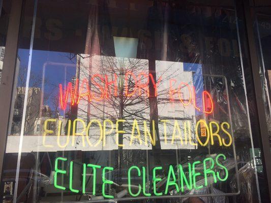 Wash & Fold , custom European tailoring and organic dry cleaning only at Elite Cleaners !