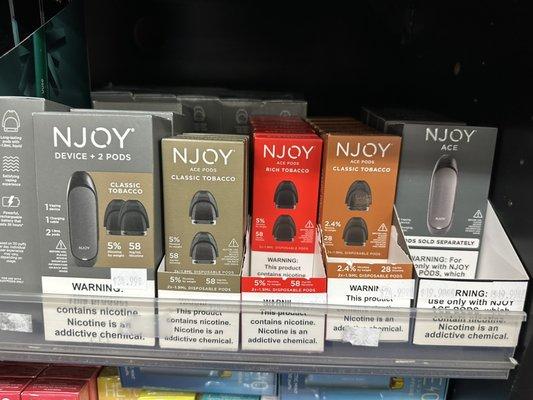 NJOY  FDA APPROVED VAPES AVAILABLE!