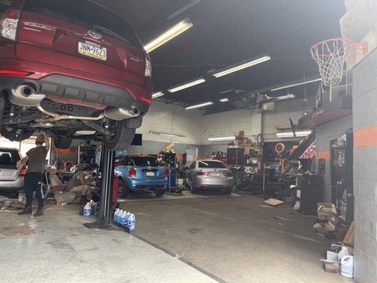 Clean and spacious garage