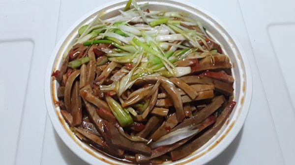 Roast Pork with Peking Sauce, Scallions, Broccoli