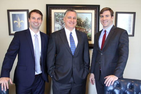 Attorneys Robert Charbonnet Jr., James S. Rees, IV and Graham Rees