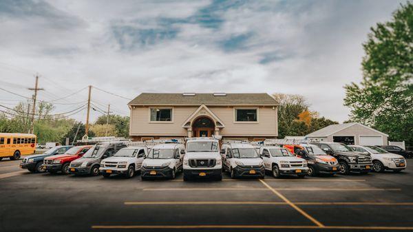 Our fleet at the office.