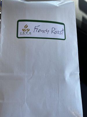 French roast coffee bean