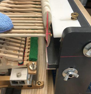 Instaling hammers with laser guide