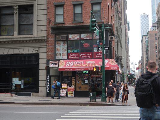 Corner storefront