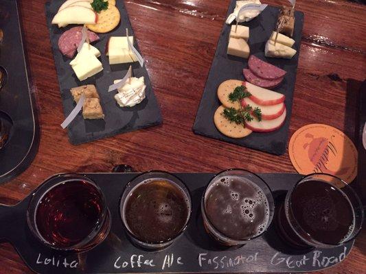 Goose Island beer and cheese pairing.