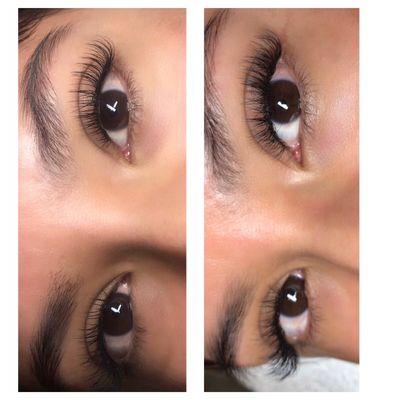 Started with a classic set, next appointment switched to hybrid lashes