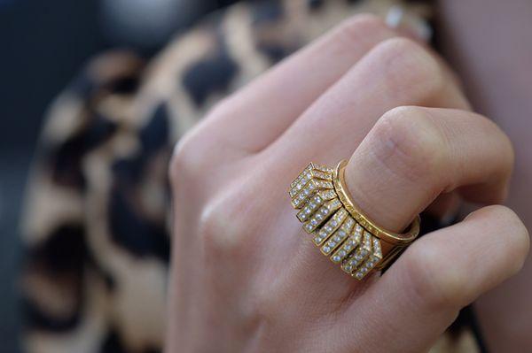 Cartier fan ring.