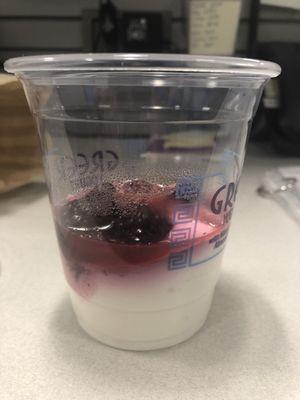 Vanilla yogurt bought 1/4/19 - 1/3 full of that!