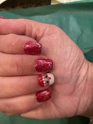 Christmas Santa Nails!!  Love it!