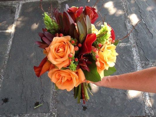 Hand held wedding bouquet