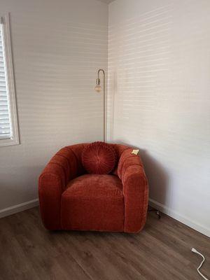 Purchased a burn orange swivel chair