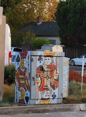 Artwork on utility box, Whipple x Winslow,  near Chevron station