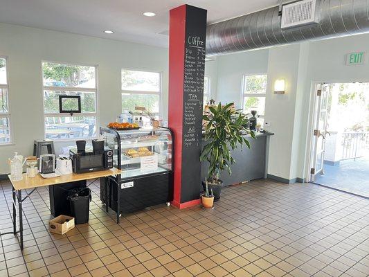 Coffee shop inside library