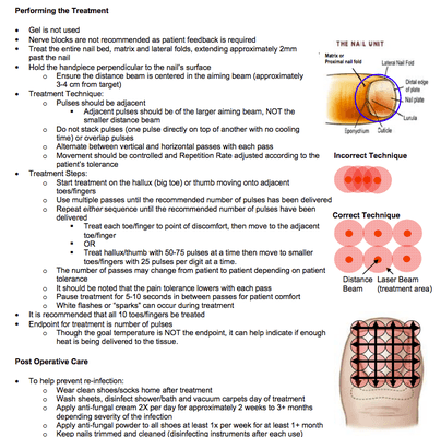 This is directly from Cutera laser treatment guidelines. He never applied any of these techniques when I paid him for such services.