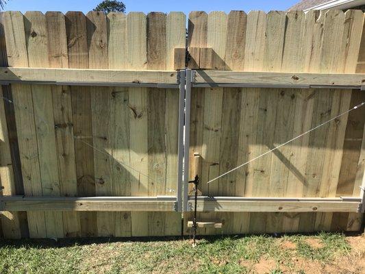 double gate install