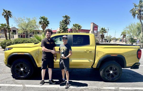 Dalton on the left created a wonderful car by an experience. Thanks Dalton!