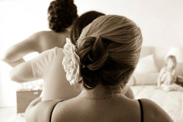 Bridal up-do by Abby Z Artistry