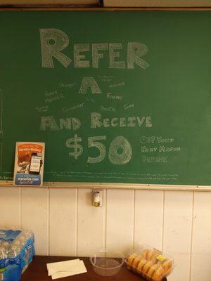 Refer a friend program