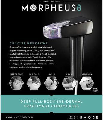 Microneedling combined with RF energy - Morpheus8 by InMode offered here at Radiant Skin and Health.