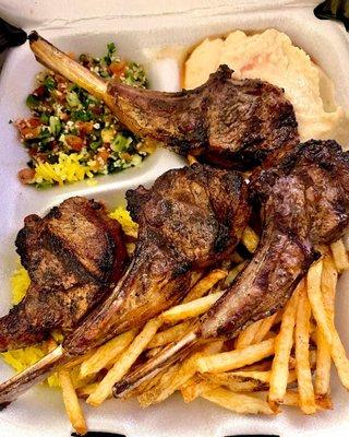 Bone in rib Lamb chops