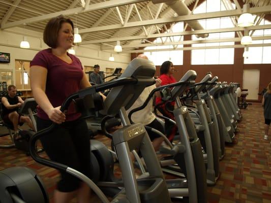 Fitness Floor features cardio and strength equipment.