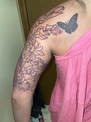 Half sleeve tattoo