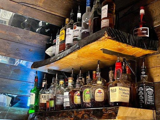 Alcohol shelf