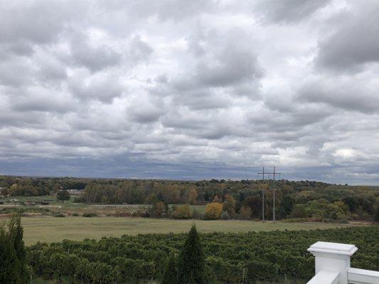 View from deck, where you can enjoy a glass on the multi level patio