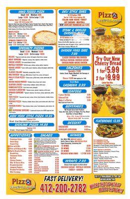 Pizza Americana Menu