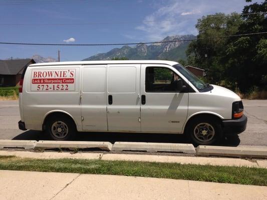 One of our vans we use to travel around the valley to jobs.