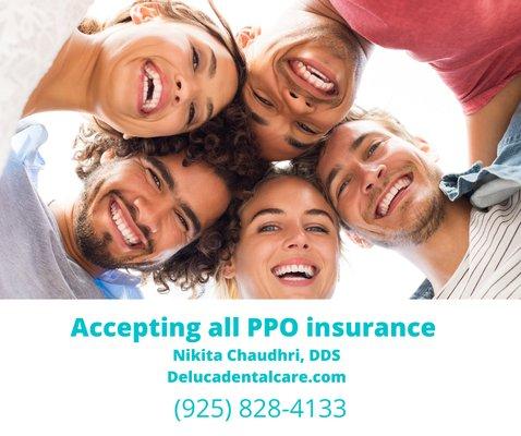 Accepting all PPO insurance