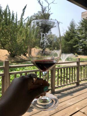 Zinfandel at their estate house!