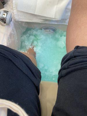 Peppermint spa pedicure, I love the treatment & I recommend if you walk a lot.