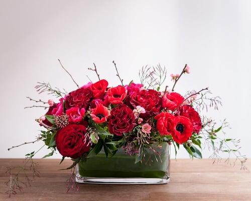 Beautiful Valentine's Day arrangement to express passion