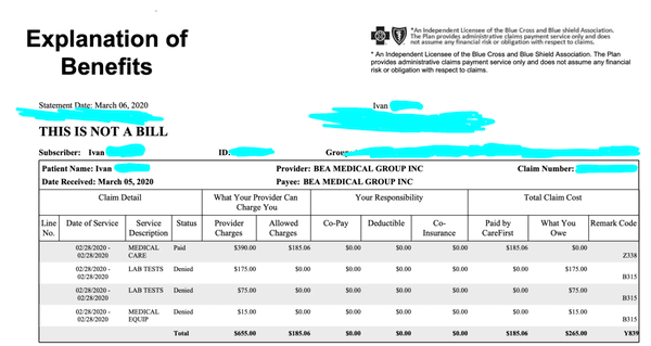 My bill for 10 min talk