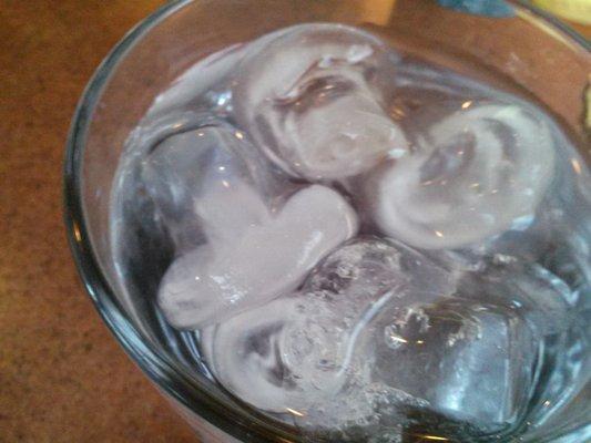 Ice cubes shaped like mushrooms!