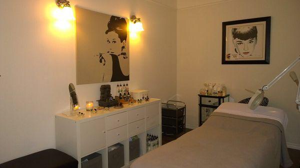 Spa room! Book your facial and full body massage online!