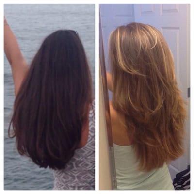 The left is before and the right is after.. So happy!!